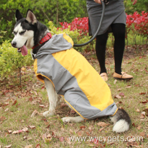 Outdoor Reflective Waterproof Large Dog Raincoat